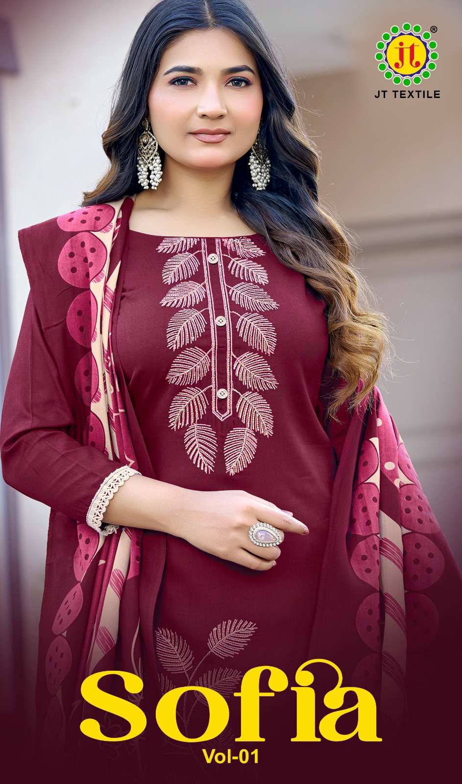 JAMATMAL SOFIA RAYON FABRIC FLOWER DESIGNER SALWAR KAMEEZ RE...
