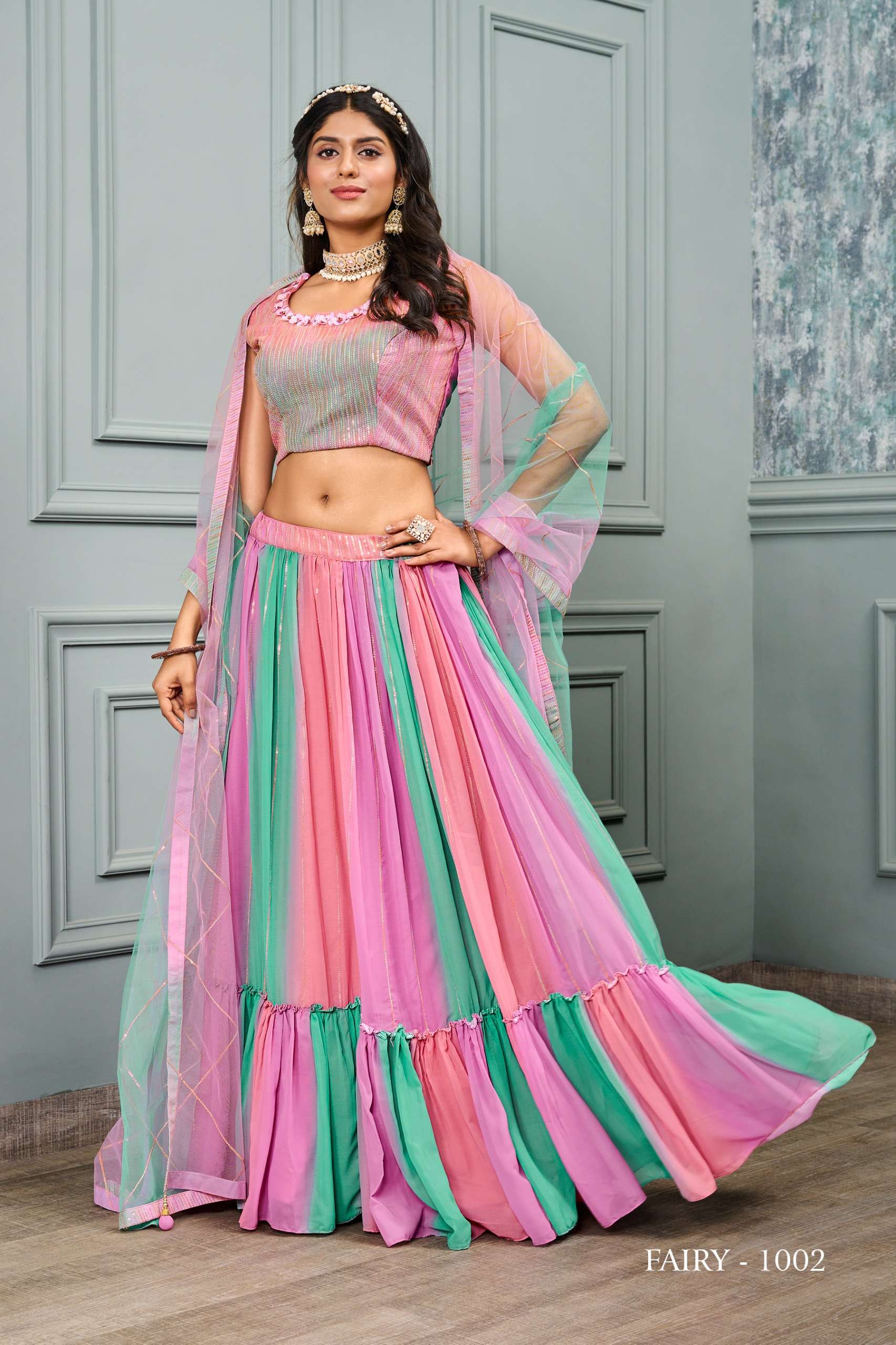  Jivora Fairy 1001 To 1018 Exclusive Premium Georgette Crape...