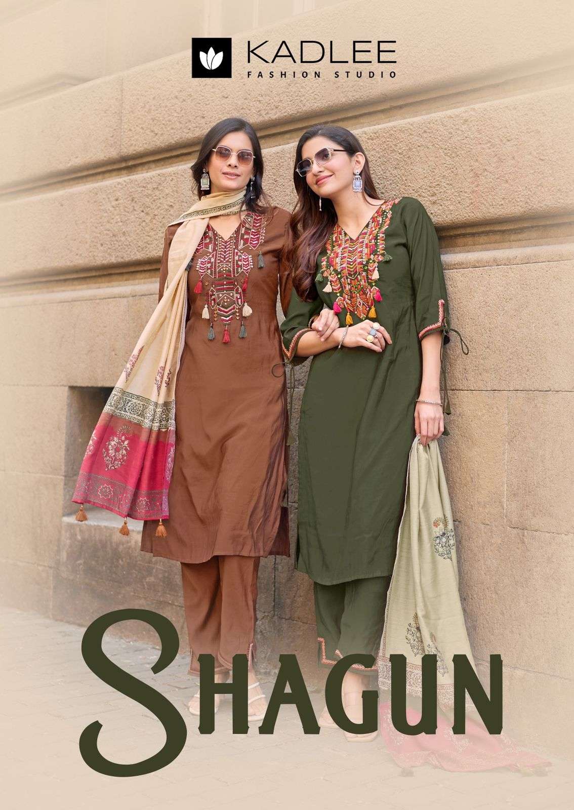 KADLEE SHAGUN READYMADE SILK THREAD DESIGN SALWAR SUIT WHOLE...