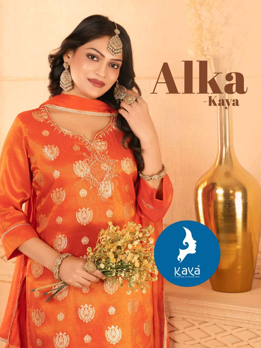 KAYA KURTIS ALKA READYMADE FOIL DESIGN SALWAR SUIT FUNCTION ...