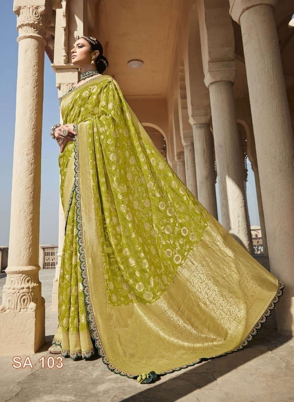 Kimora fashion Sindhuri Rani Viscose Dola Silk heavy Rich lo...