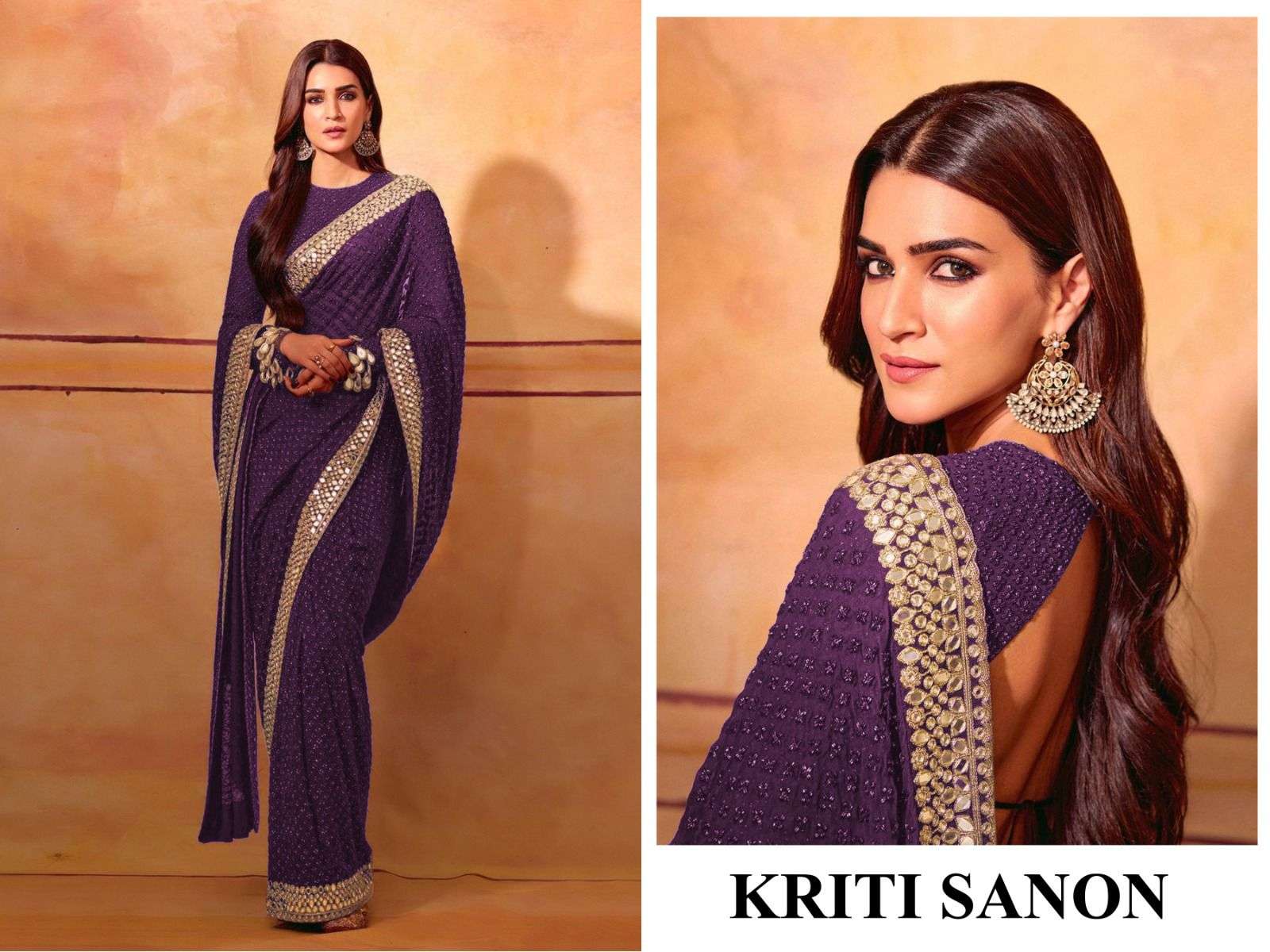 Kirti sanon saree most beautiful bollywood saree at wholesal...
