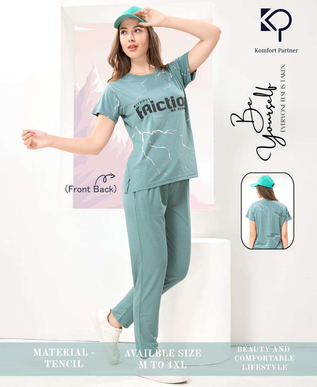 KOMFORT PARTNER IMPORTED TENCIL NIGHTSUITS WITH PUFF PRINTS ...