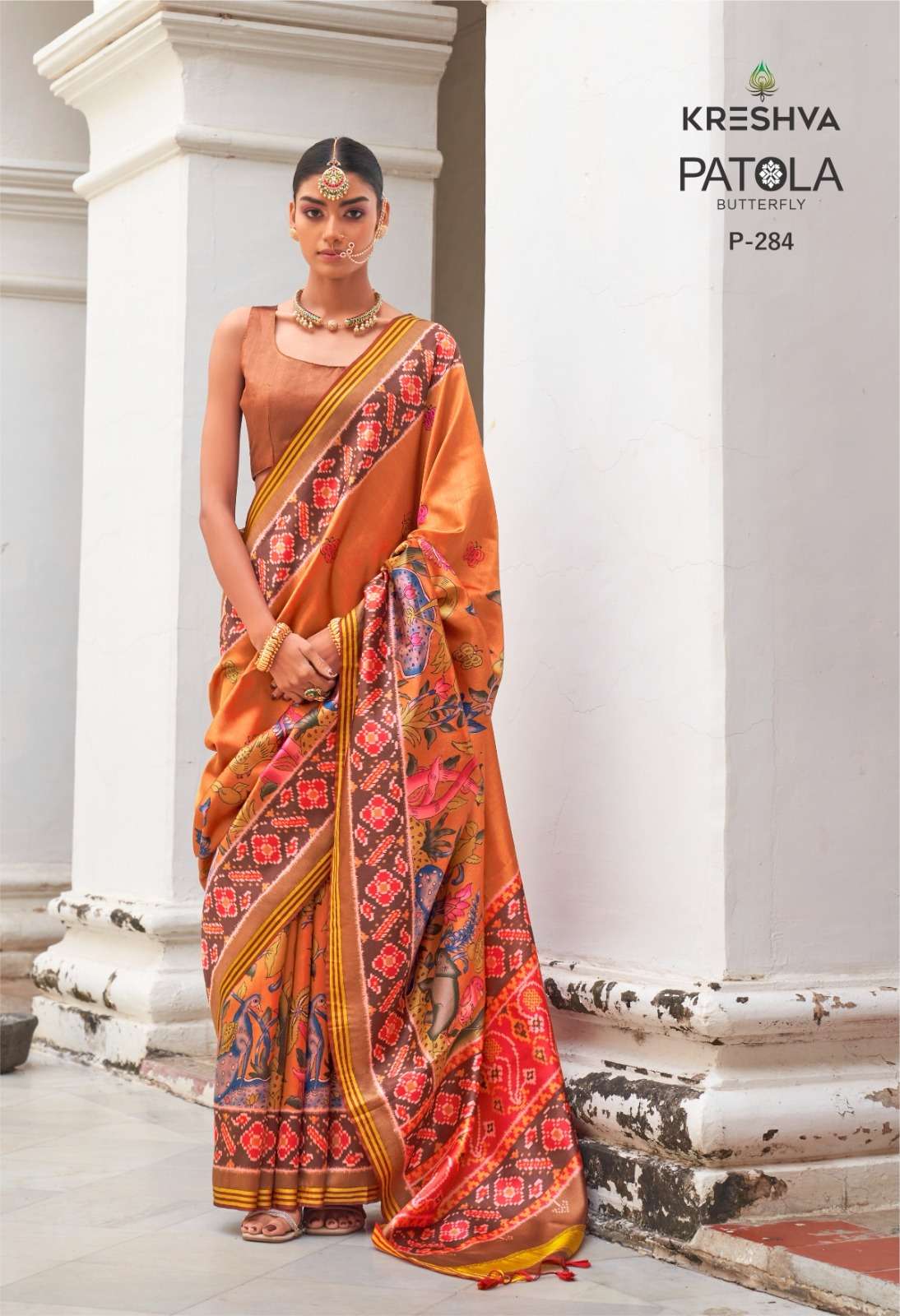  Kreshva Patola Butterfly Superior P.V. Silk With Excellent ...