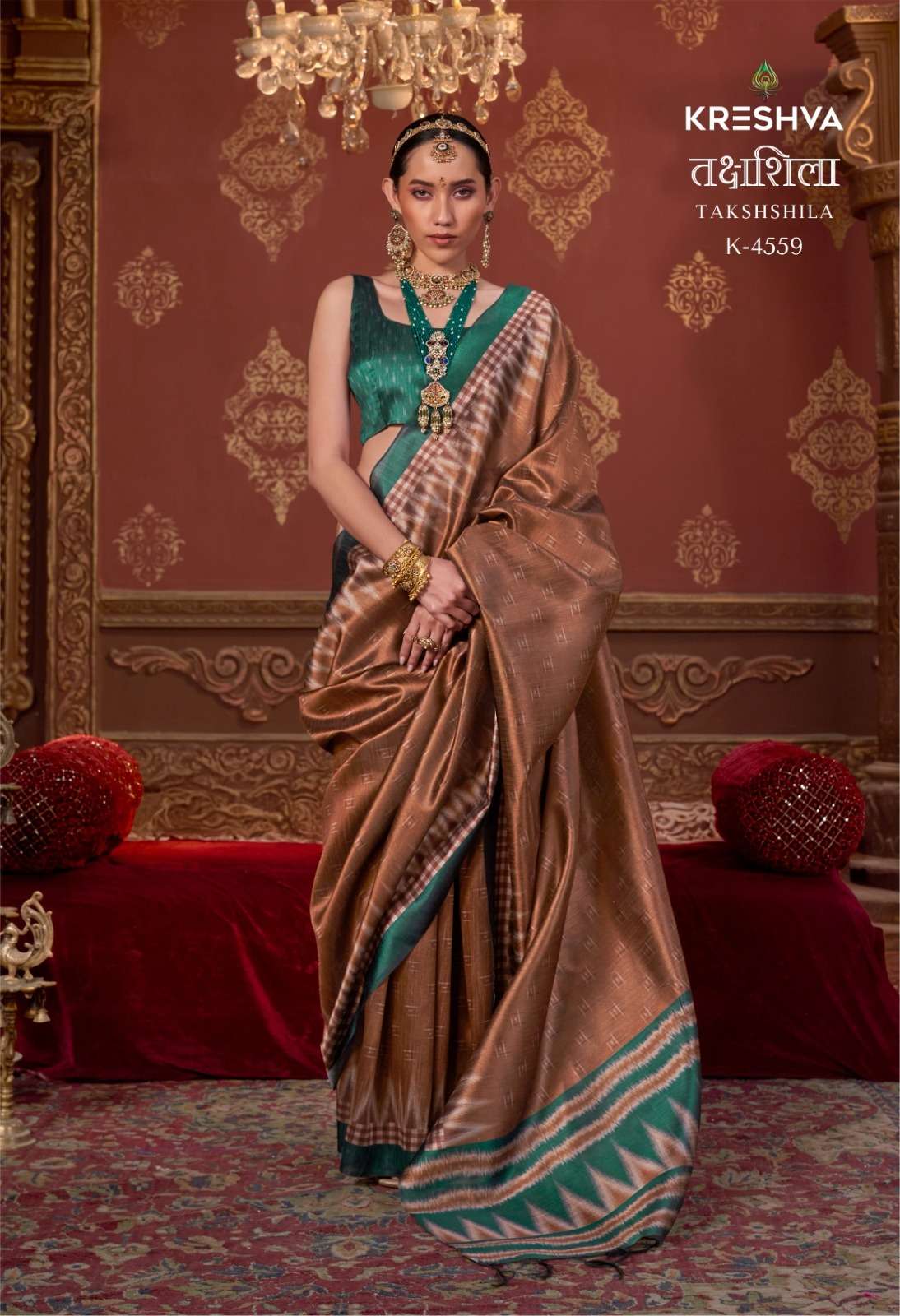  Kreshva Takshshila 4558 To 4569 ︎Black Pearl P.C.Silk cla...