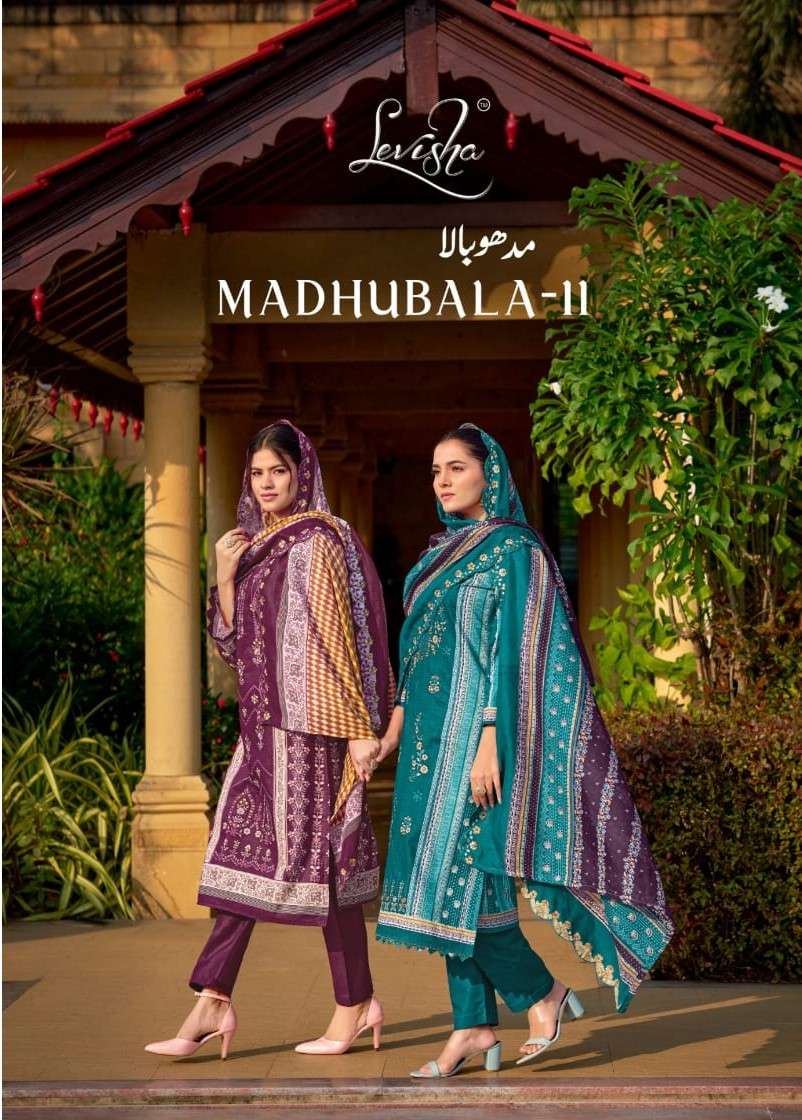 LEVISHA MADHUBALA VOL 11 LAWN COTTON PAKISTANI STYLE PRINT S...