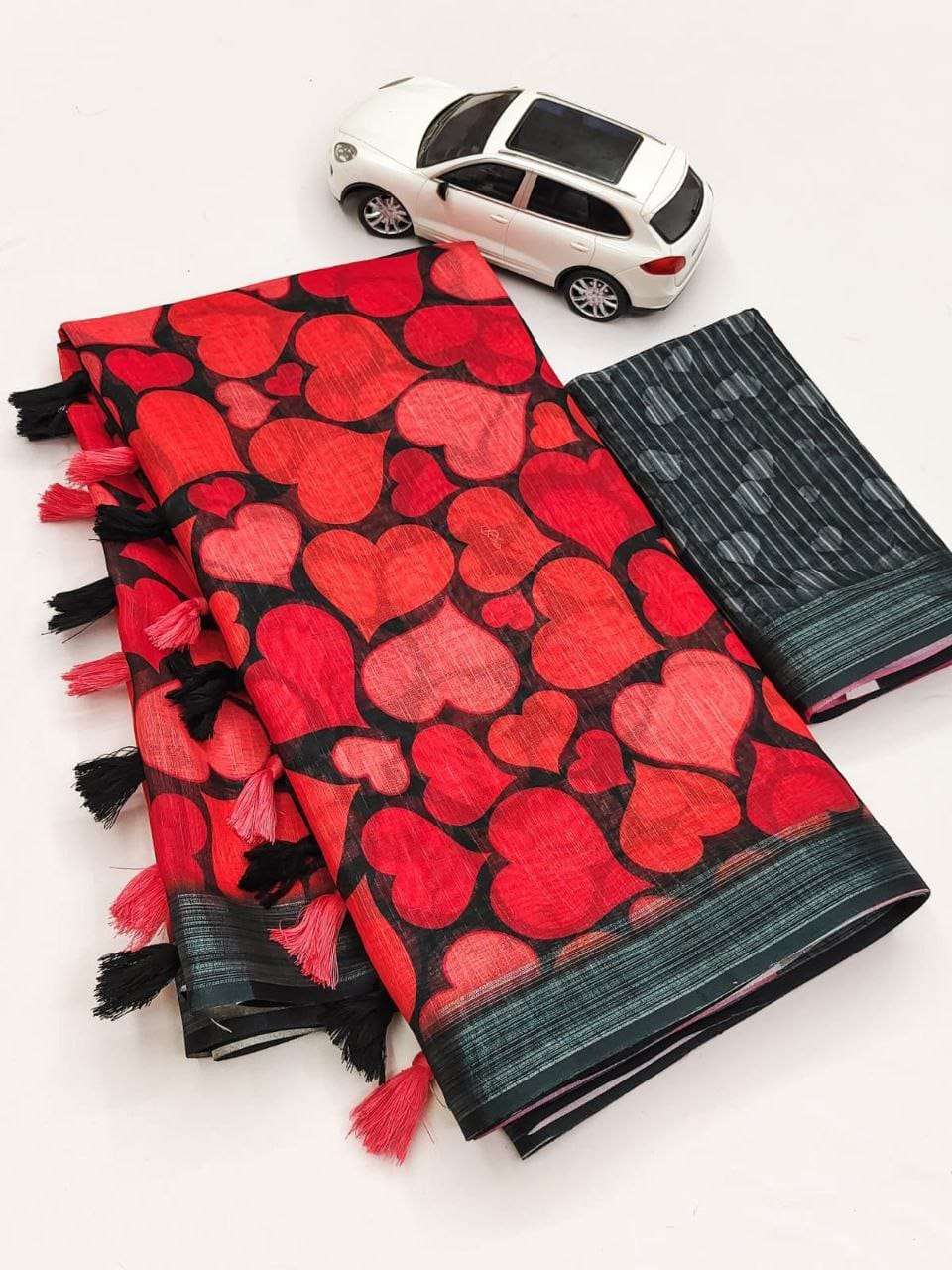 Linen With Silver Jari Border Fashion Launched Regular Wear ...