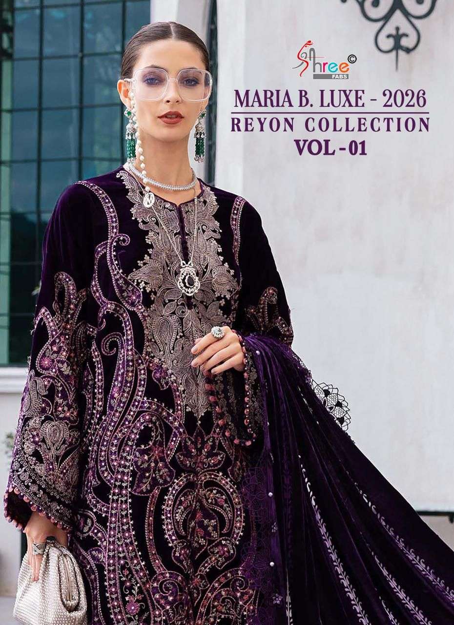 MARIYA B LUXE 2026 REYON COLLECTION VOL 1 INDIAN TO BRAND PA...