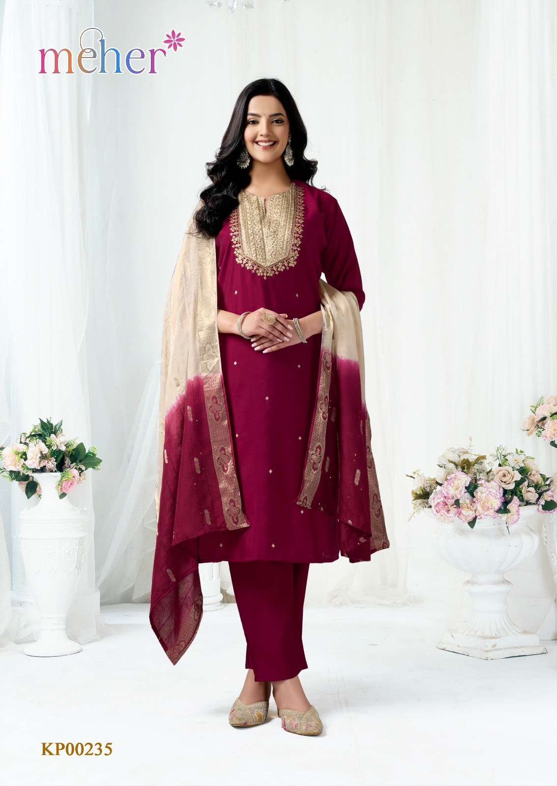 MEHER FITOOR STRAIGHT CUT CATALOGUE READYMADE YOUNG TYPE SUI...