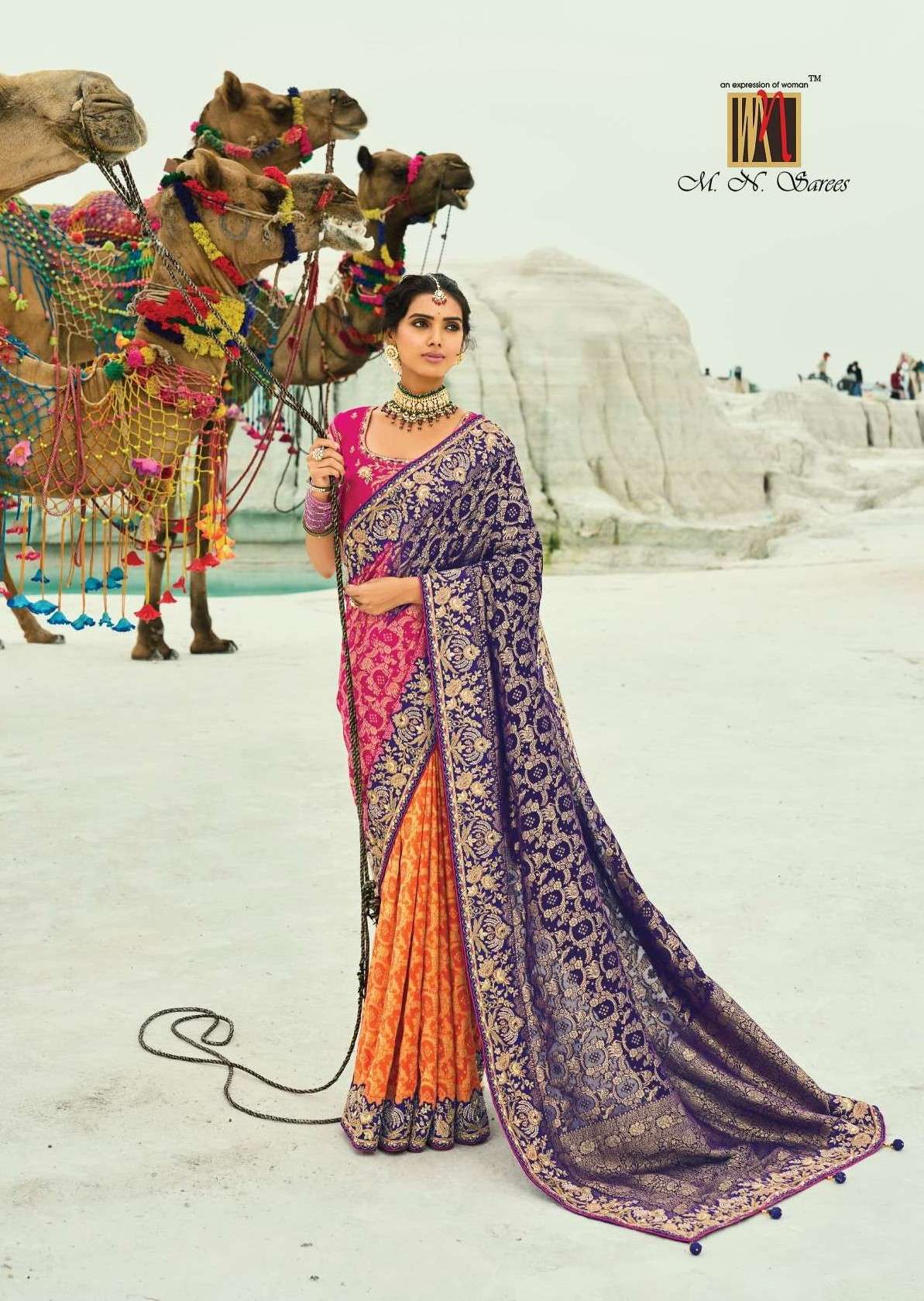MN Shahi Poshak Vol 4  traditional classic havy tissue silk ...