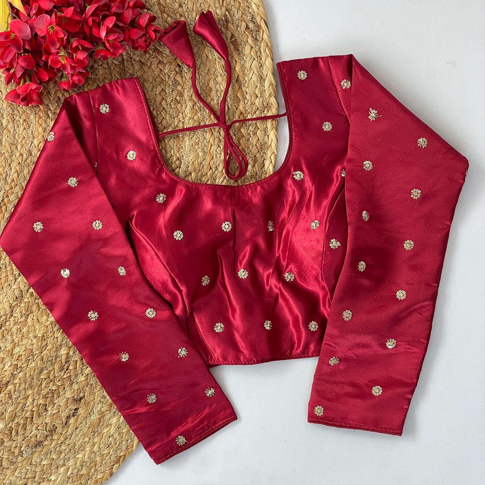 MOSs Presenting Beautiful satin silk fabric with Design-Sati...