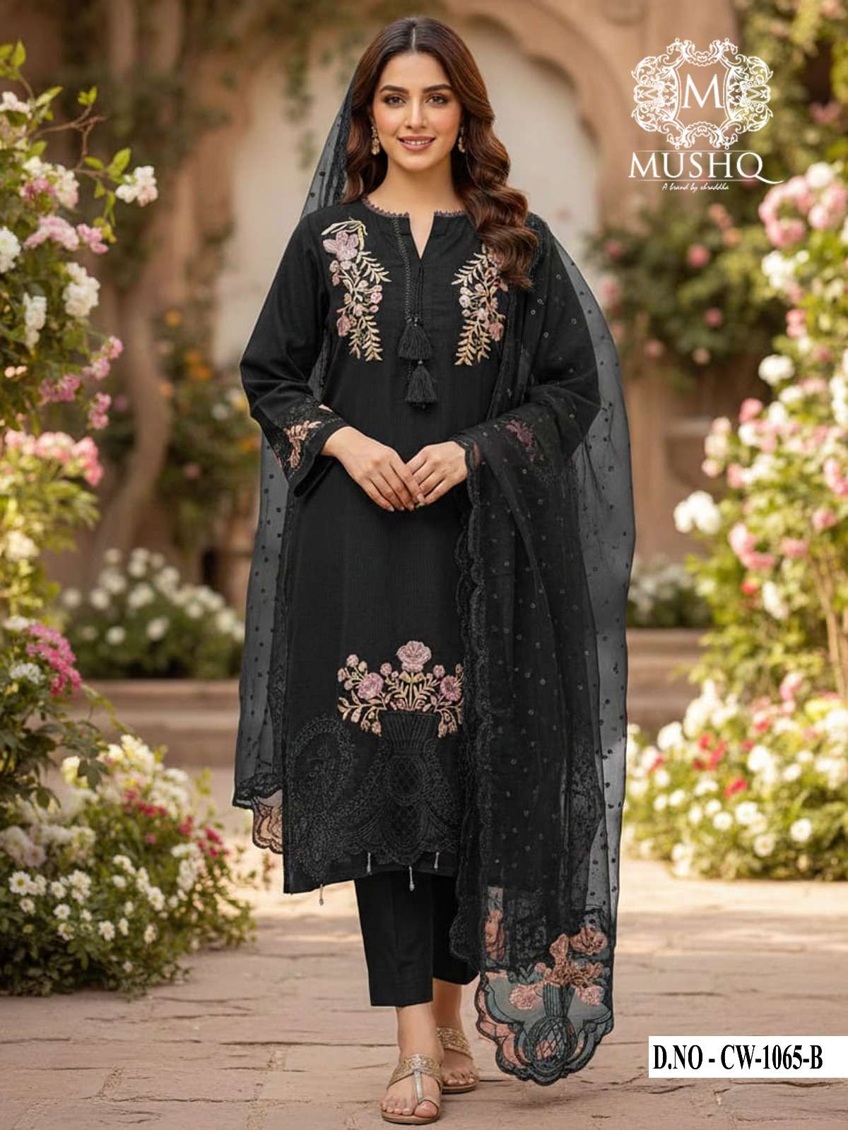 MUSHK CW 1065 LIBERTY DENTING CHECK WORK READYMADE SUIT FEMA...