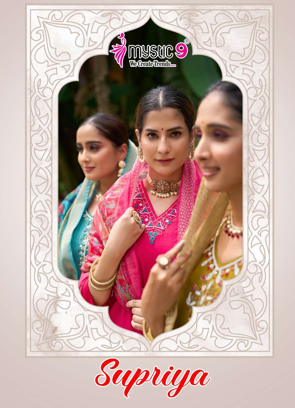 MYSTIC 9 SUPRIYA VOL 2 STRAIGHT CUT CATALOGUE SUIT FOR FEMAL...