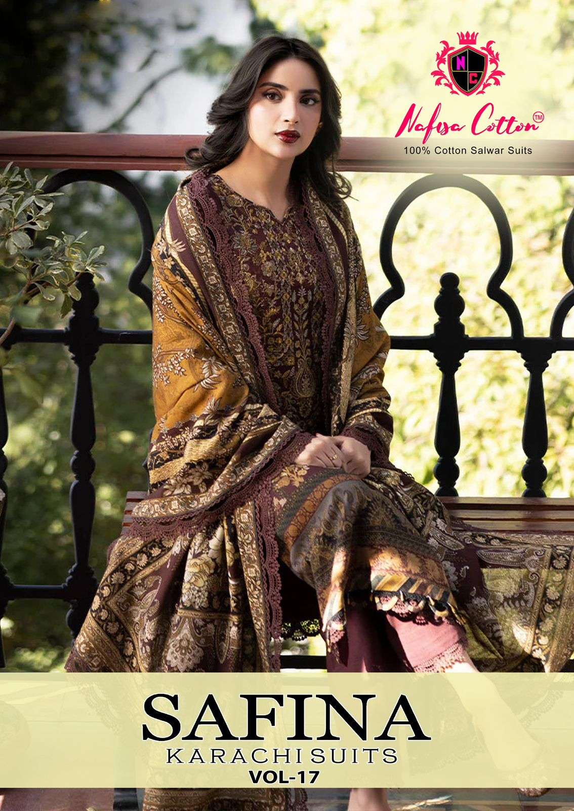 NAFISA COTTON SAFINA VOL 17 PAKISTANI KARACHI COTTON DRESS C...