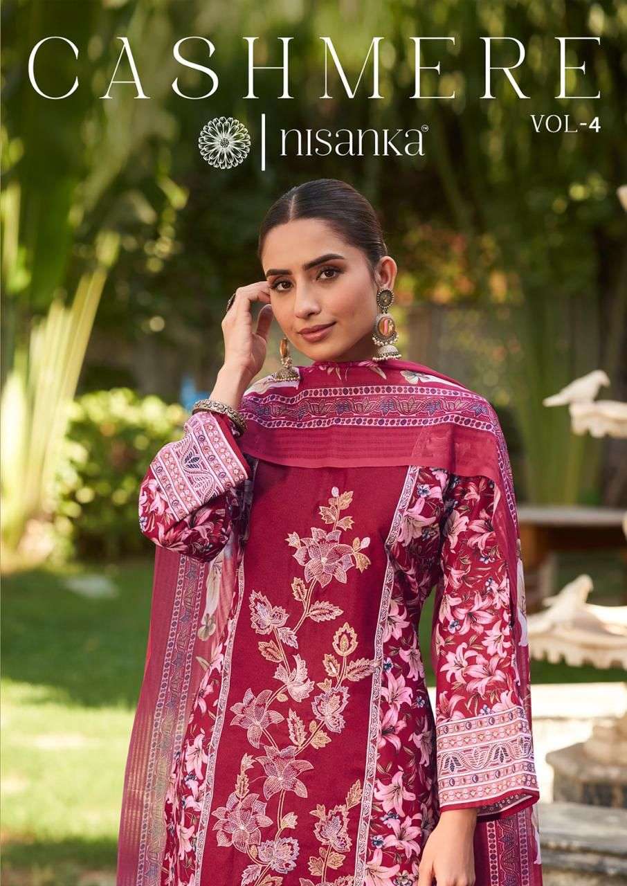 NISANKA CASHMERE VOL 4 VISCOSE LAWN WITH EXCLUSIVE CASHMERE ...