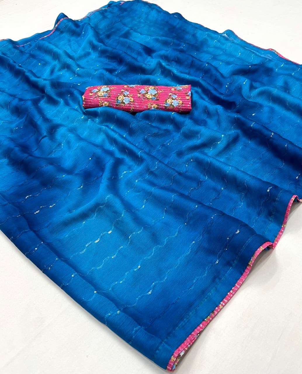 OLIVA CHIFFON 3D SHADED CHIFFON WITH EMBROIDERY WORK DRAPING...