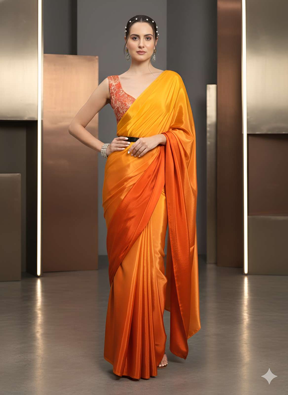 PC PADDING CHIFFON FABRIC REDY TO WEAR  PARTY WEAR STYLE SAR...