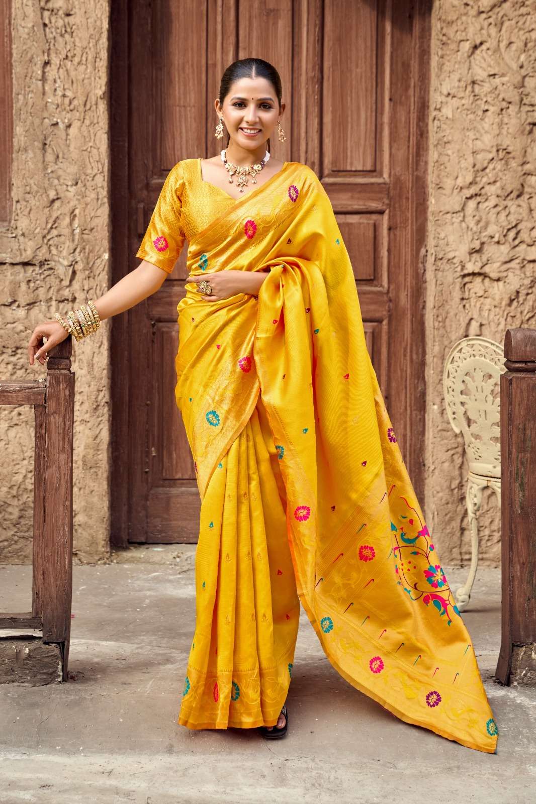 Pethani 4 soft Silk sophisticated beautiful Versatile Design...