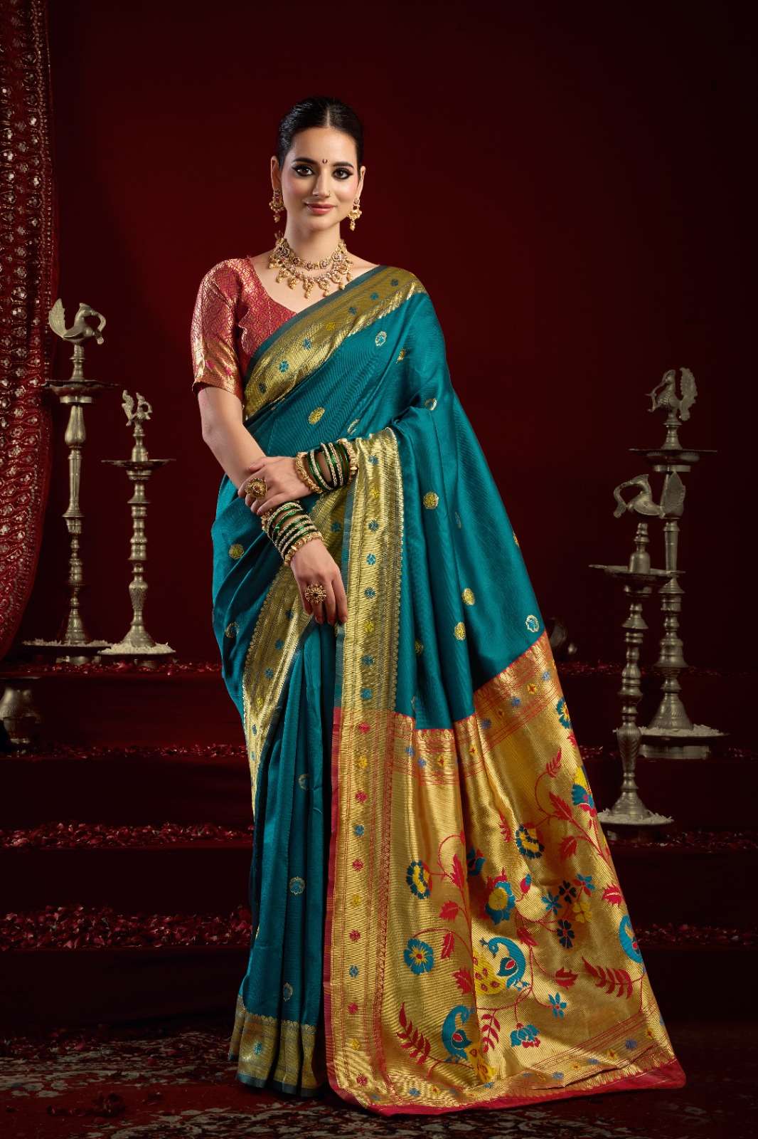 PETHANI 6 SILK TRADITIONALCOLLECTION SANSKARI ELEGANCE FOR E...