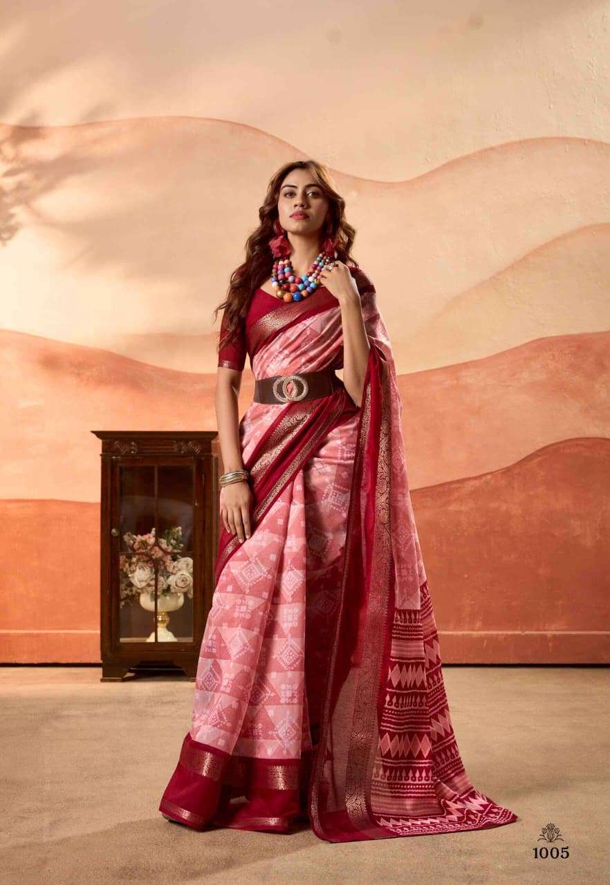 PRACHI SOFT COTTON CONCEPT DOUBLE PRINT TISSUE SLIK PARTY W...