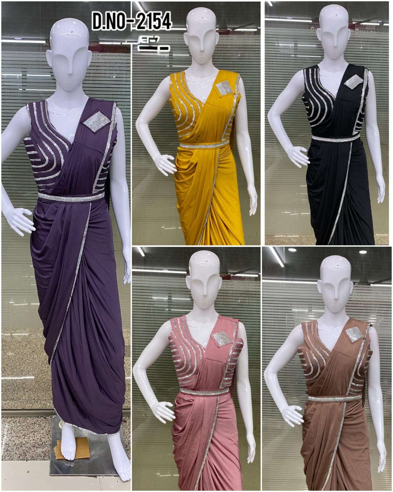 pre stitched sarees with ready made blouse wholesale ready t...