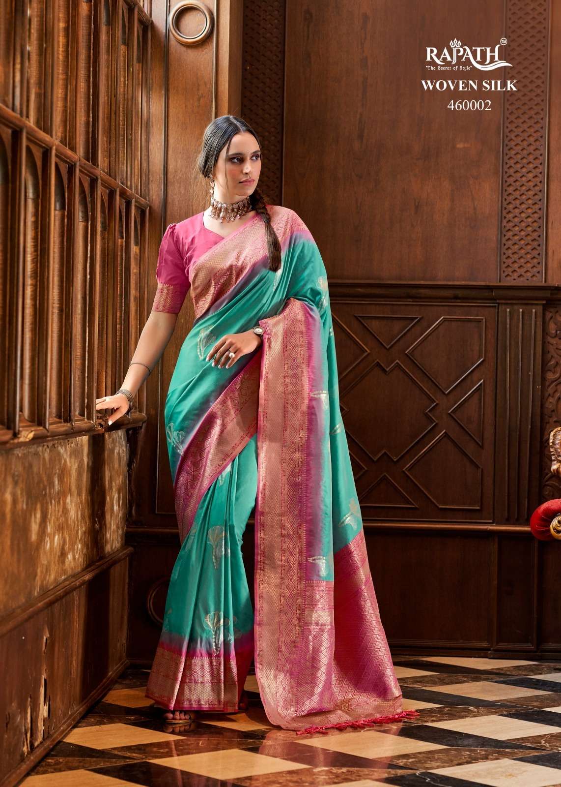  RAJPATH FABRICS ROSE BERRY SILK- SOFT SILK WITH SOFT COLOUR...