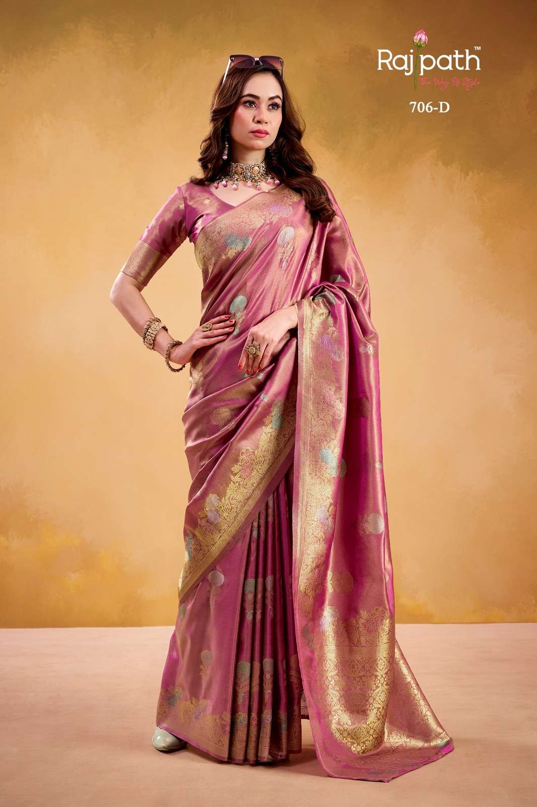 RAJPATH KOREAN  SILK PREMIUM  HEAVY CLASSIC WEDDING WEAR SAR...