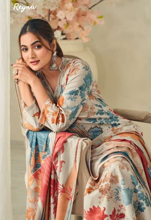 REYNA MEHRUNISSA PURE SILK DIGITAL PRINT WITH EMBROIDERY SUI...