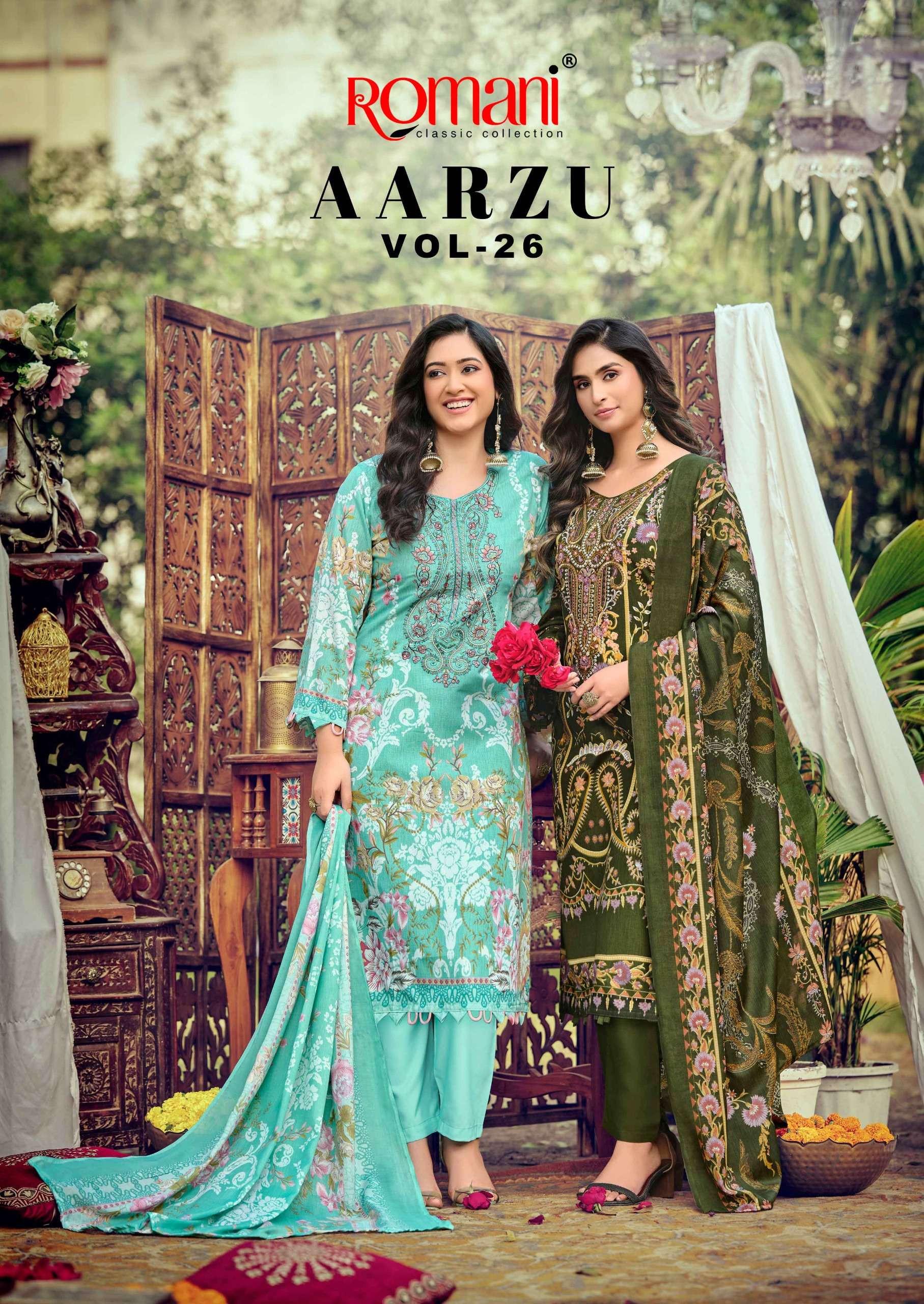 ROMANI AARZU VOL 26 SOFT COTTON DIGITAL PRINT SALWAR KAMEEZ ...