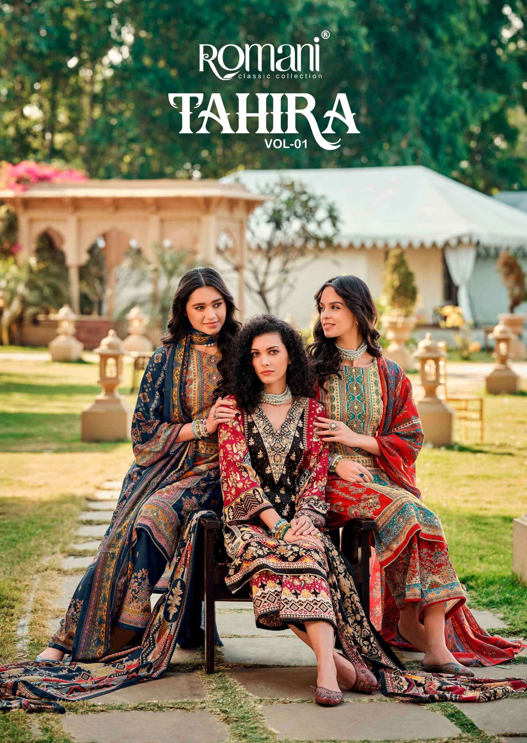 ROMANI TAHIRA SOFT COTTON HANDWORK PAKISTANI REGUALR TYPE SU...