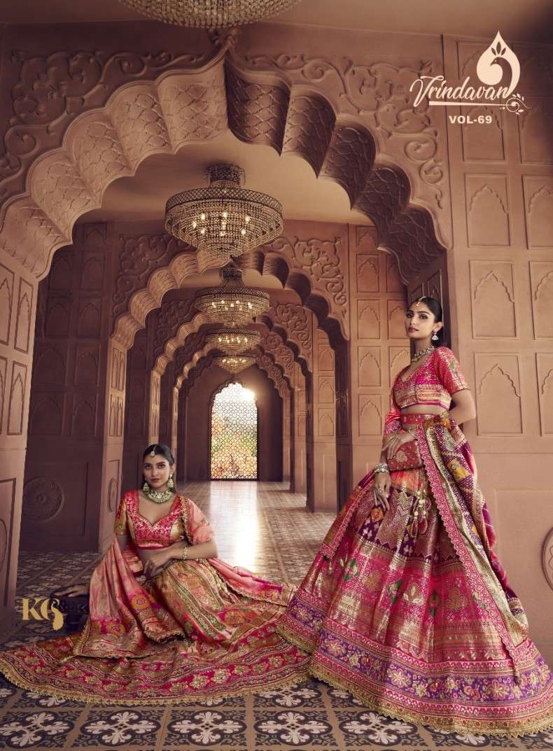 ROYAL VRINDAVAN VOL 69 SERIES 10365 TO 10370 BANARASI SILK W...