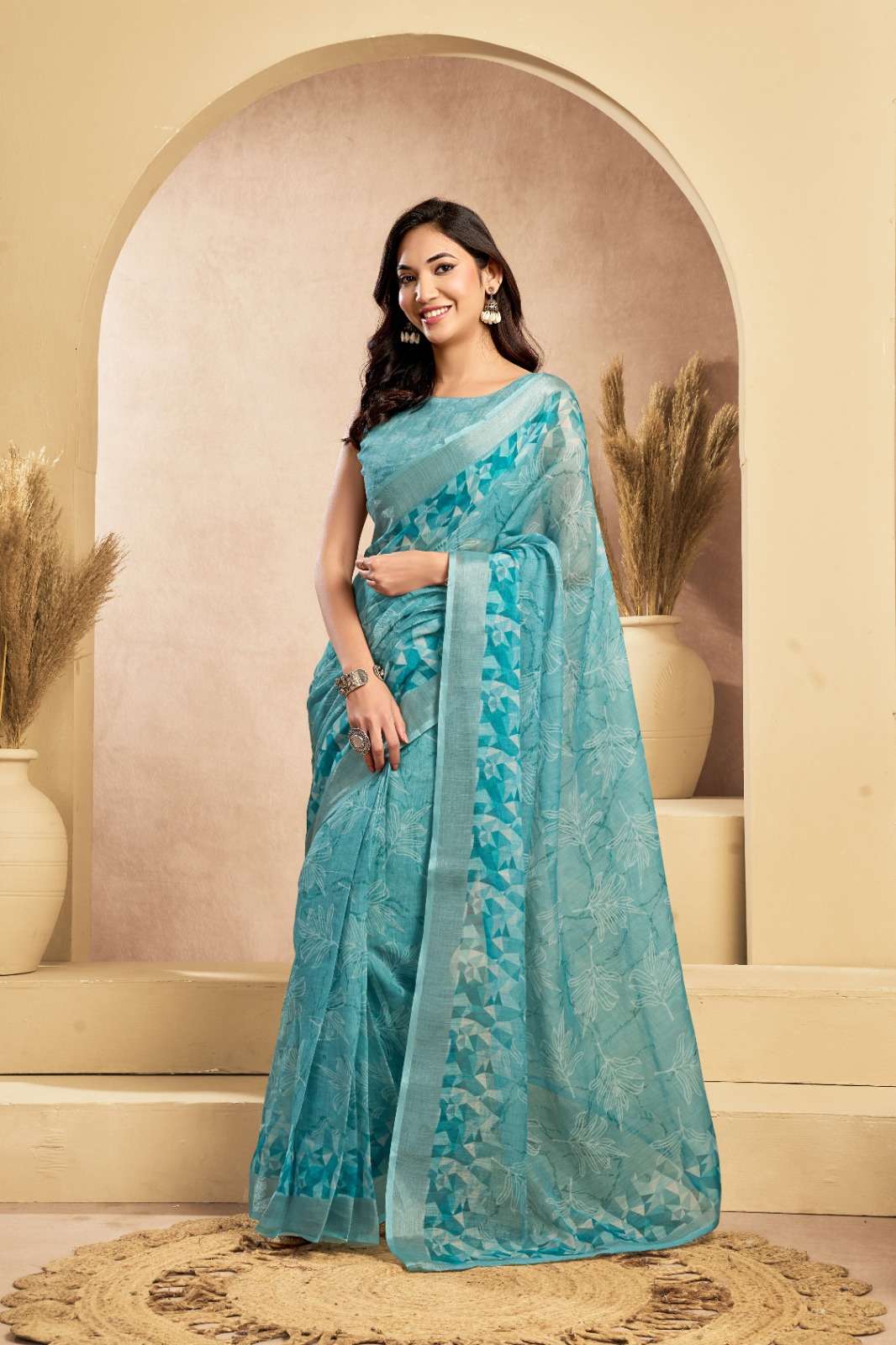 RTW Ready To Wear Orignal Linen Party Wear Exquisite Eleganc...