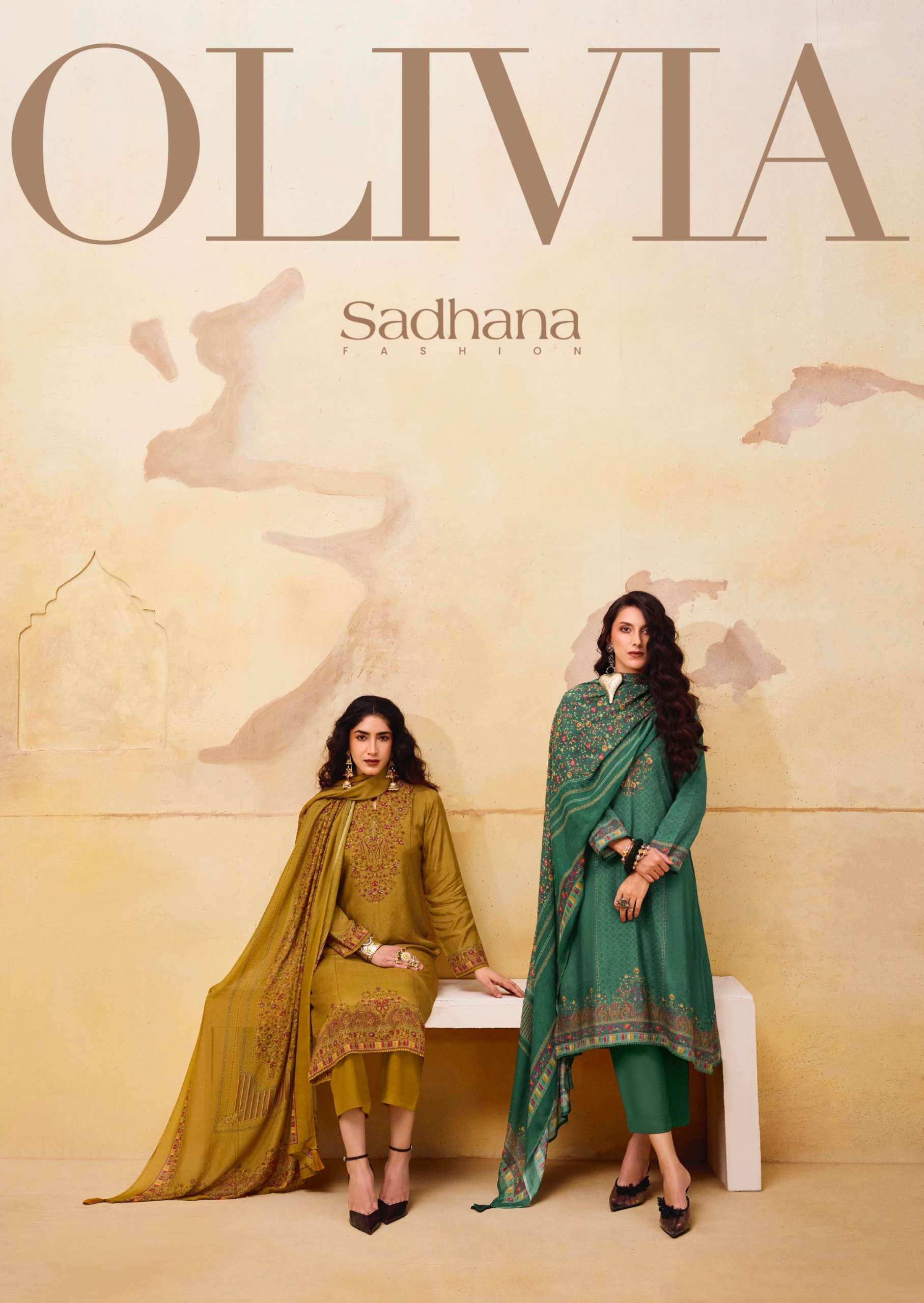 SADHANA FASHION OLIVIA BEMBERG MUSLIN SILK DIGITAL PRINT SAL...