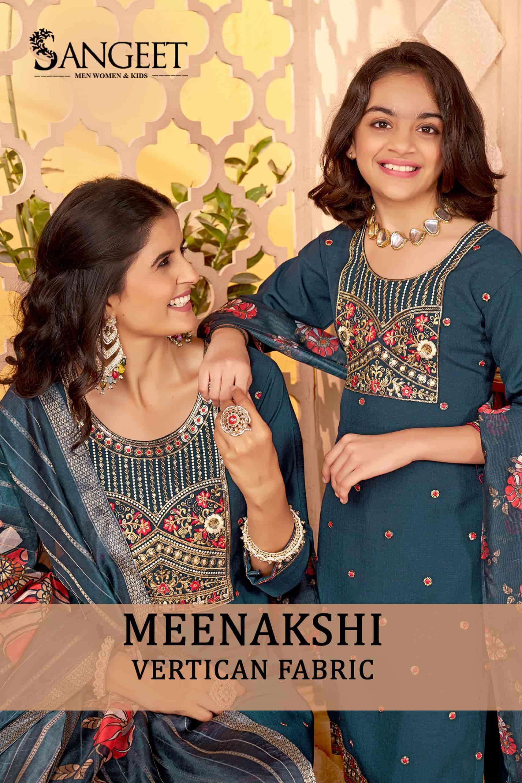 SANGEET MEENAKSHI READYMADE MOTHER DAUGHTER COMBO SUIT FOR F...
