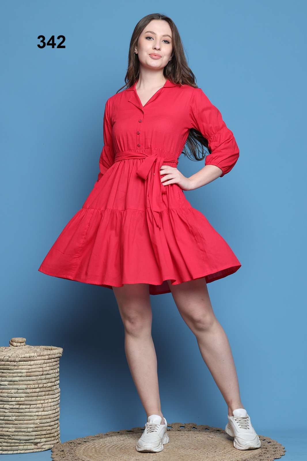 SHORT MIDI VOL 1 DRESS SUMMER REGULAR WOMEN WEAR RESELLER SH...