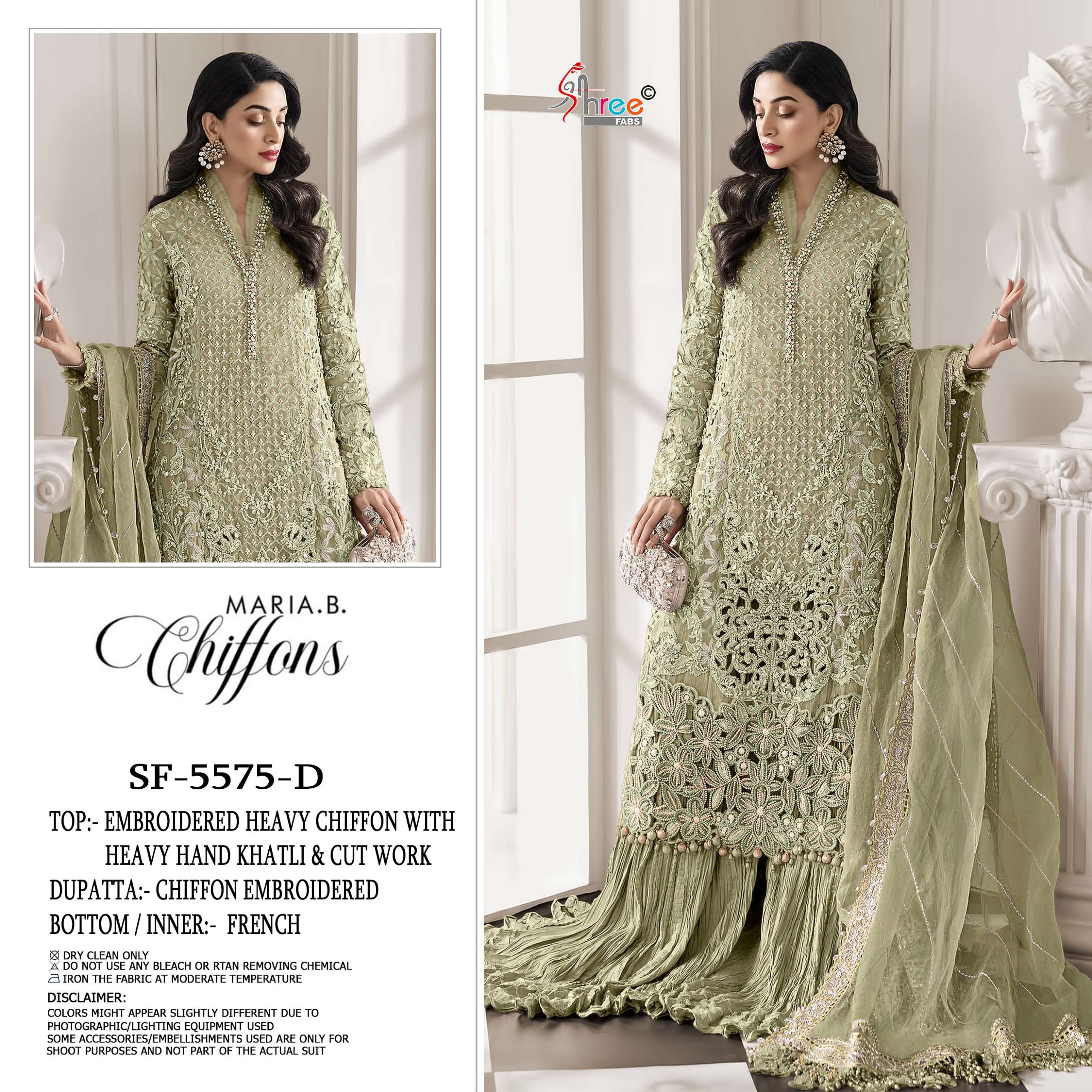 SHREE FABS SF 5575 COLOR BOUTIQUE CHIFFON HEAVY EMBROIDERY S...