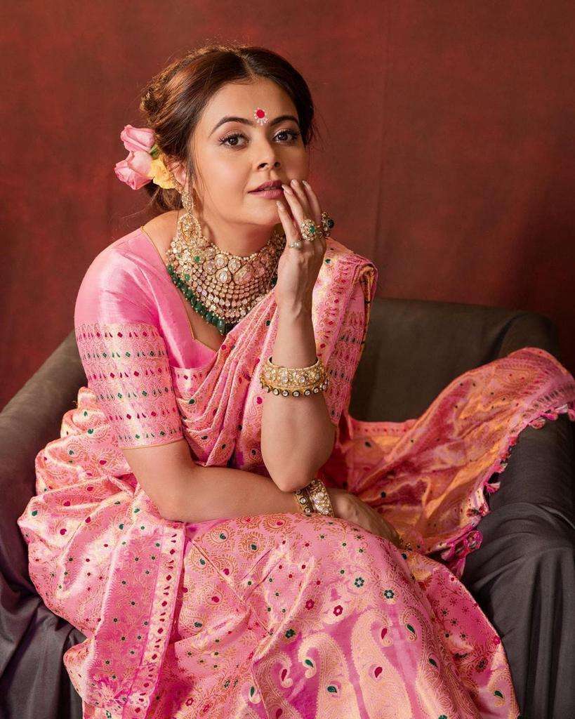  SOFT LICHI SILK CLOTH WITH BEAUTIFUL RICH PALLU & JACQUARD ...