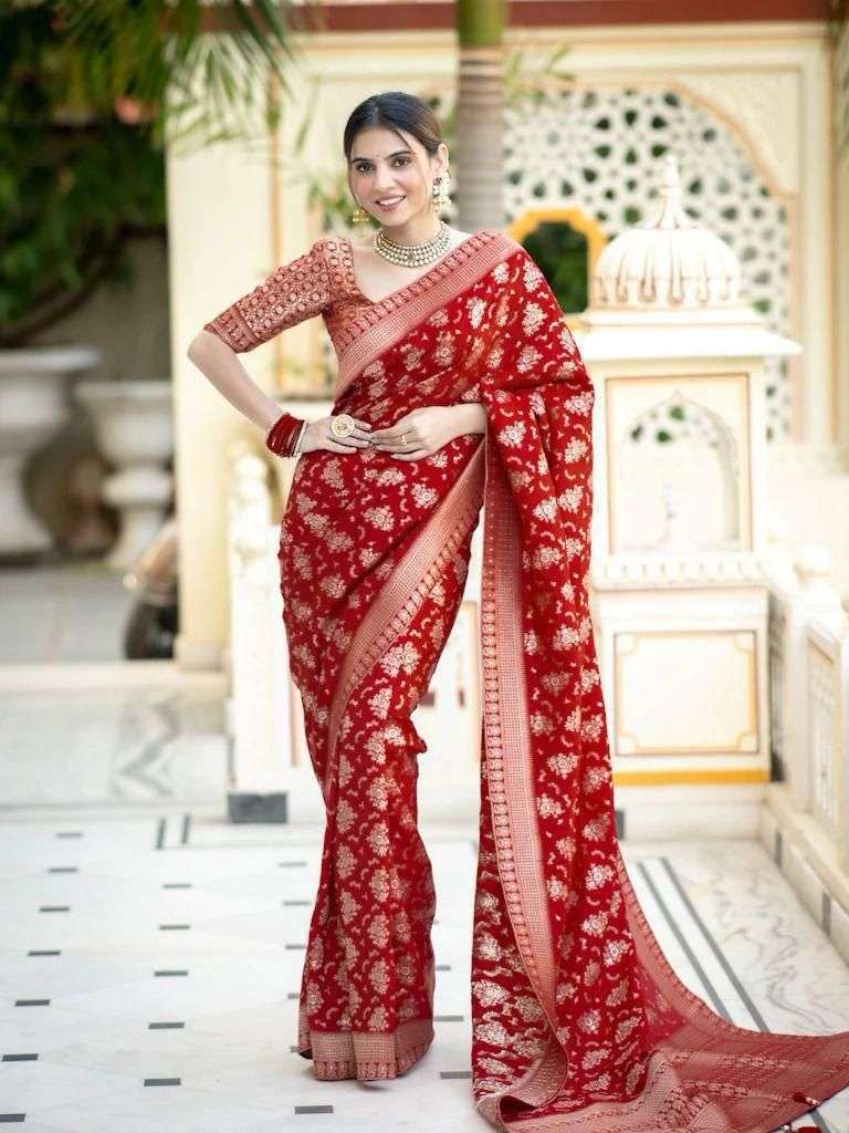 SOFT LICHI SILK FABRIC ELEGANCE IN VASTRA HANDMADE REGULAR W...