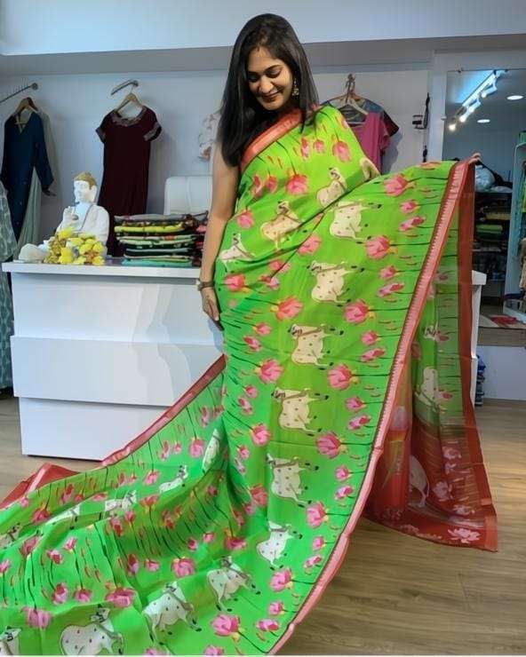 Soft Linen with Draping Dreams With Elegance Unveil With Wov...