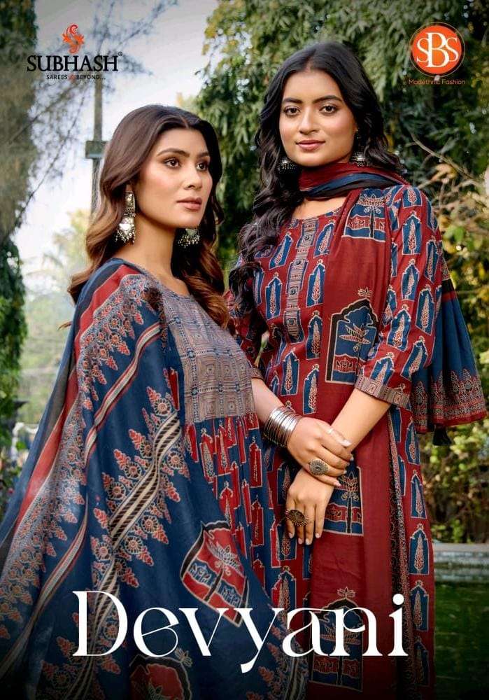SUBHASH SAREES DEVYANI READYMADE TREND BLACK SUIT AJRAKH PRI...