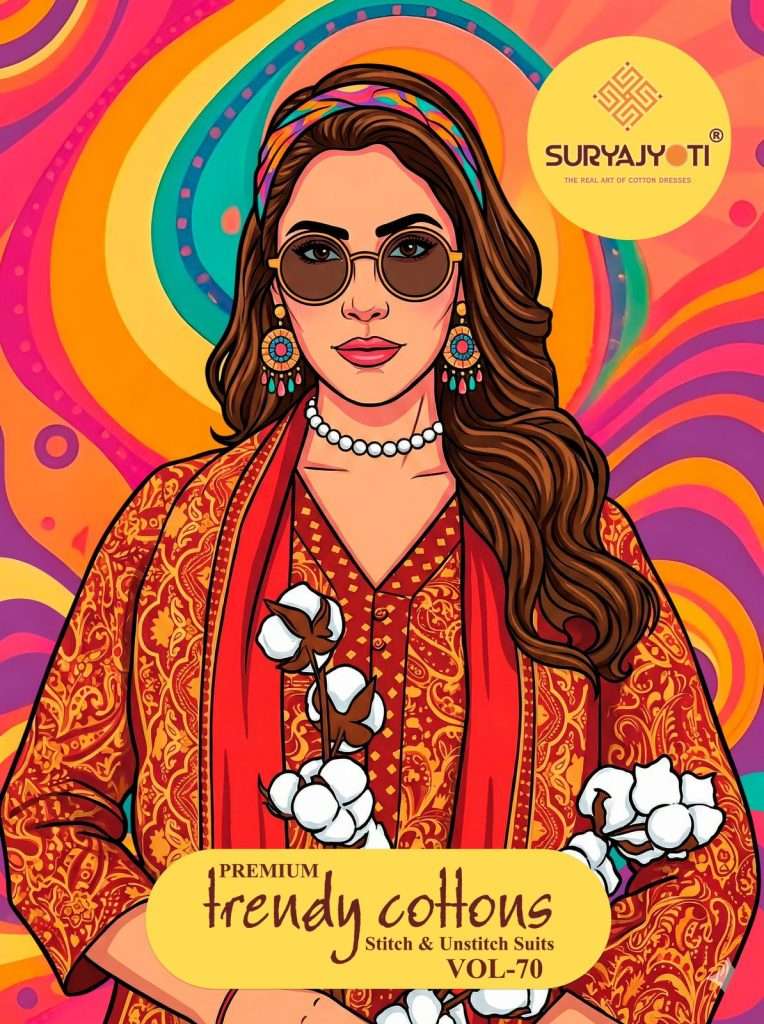 SURYAJYOTI TRENDY COTTON VOL 70 COTTON DESIGN SALWAR SUIT BE...
