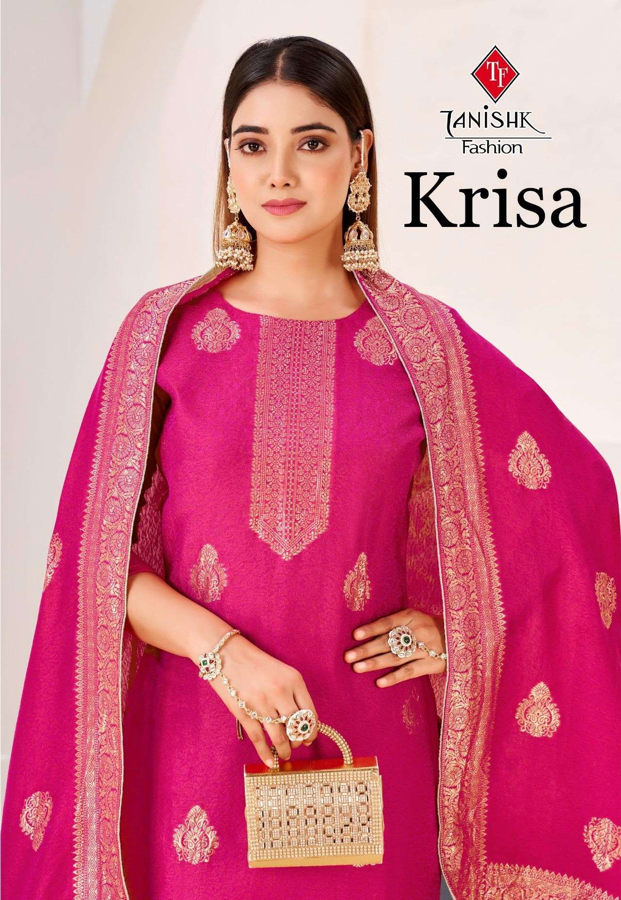 TANISHK KRISA MUSLIN FABRIC JACQUARD PATTERN RICH STYLE SUIT...