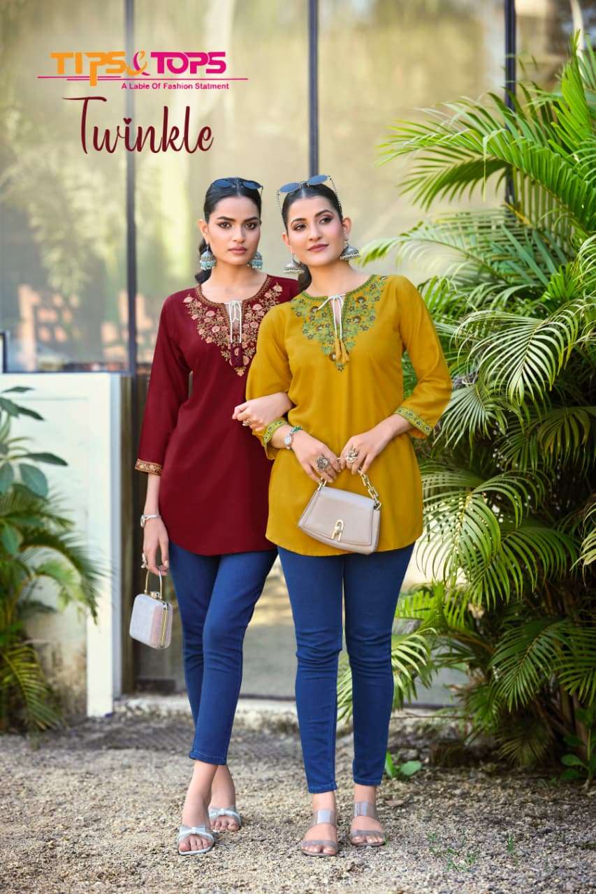 TIPS & TOPS TWINKLE FANCY WESTERN SHORT TOPS FOR GIRLS INDIA...
