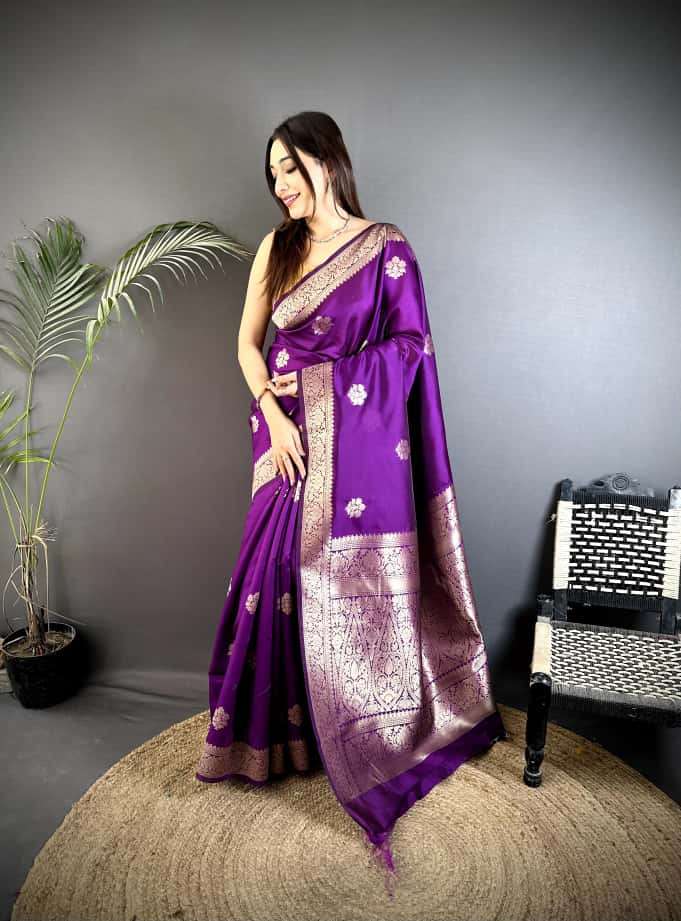  UTSAV SOFT BANARASI COTTON SILK  WITH WEAVING GOLD JARI PAL...