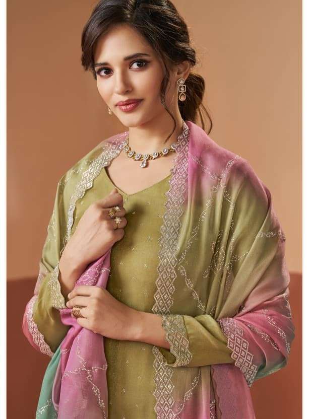 VINAY FASHION RANGGATT PREMIUM GLITTER SILK SALWAR SUIT AT P...