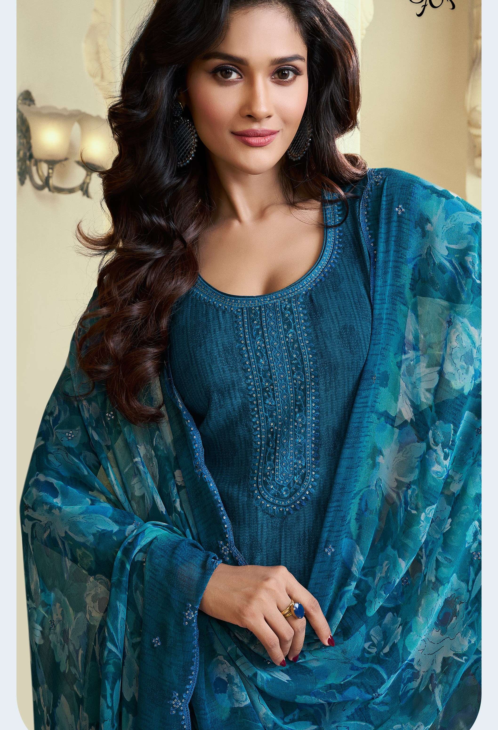 VINAY ROYAL CREPE 47 ROYAL CREPE WITH EMBROIDERY WORK PAKIST...