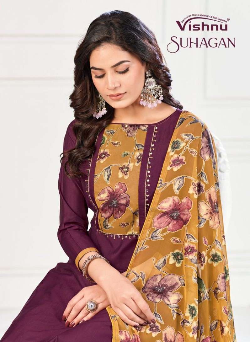 VISHNU SUHAGAN VETICAN SILK DESIGNER SALWAR SUIT TREND COLLE...