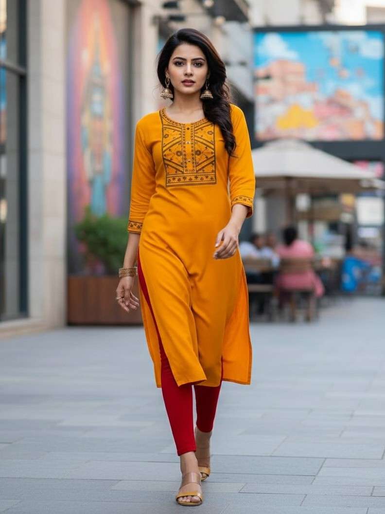 VIVAN VOL 2 SULB RAYON NECK DESIGNER KURTI COLLECTION OFFICE...