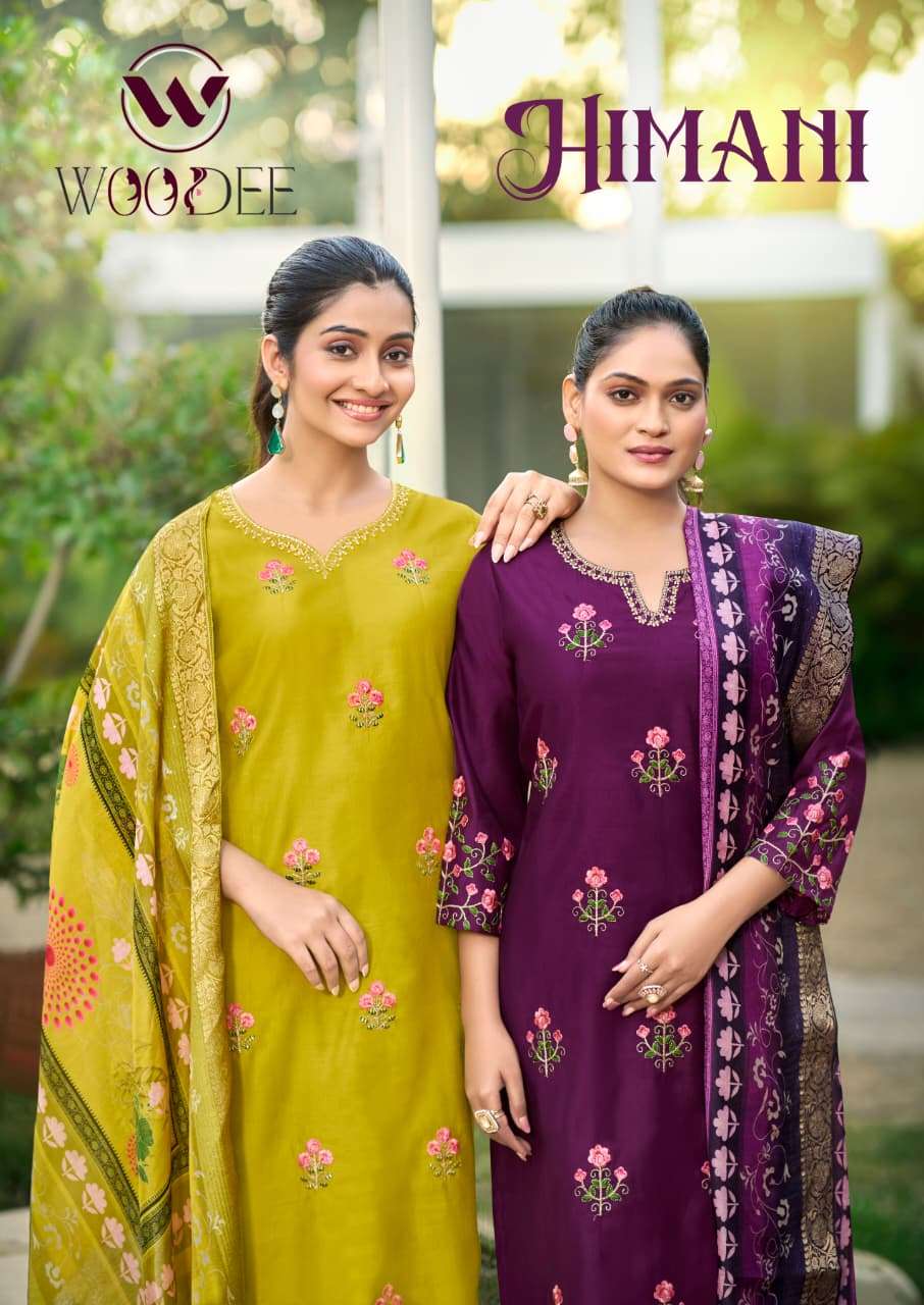 WOODEE HIMANI STRAIGHT CUT 3 PCS CONCEPT FESTIVAL CLOTH GOOD...