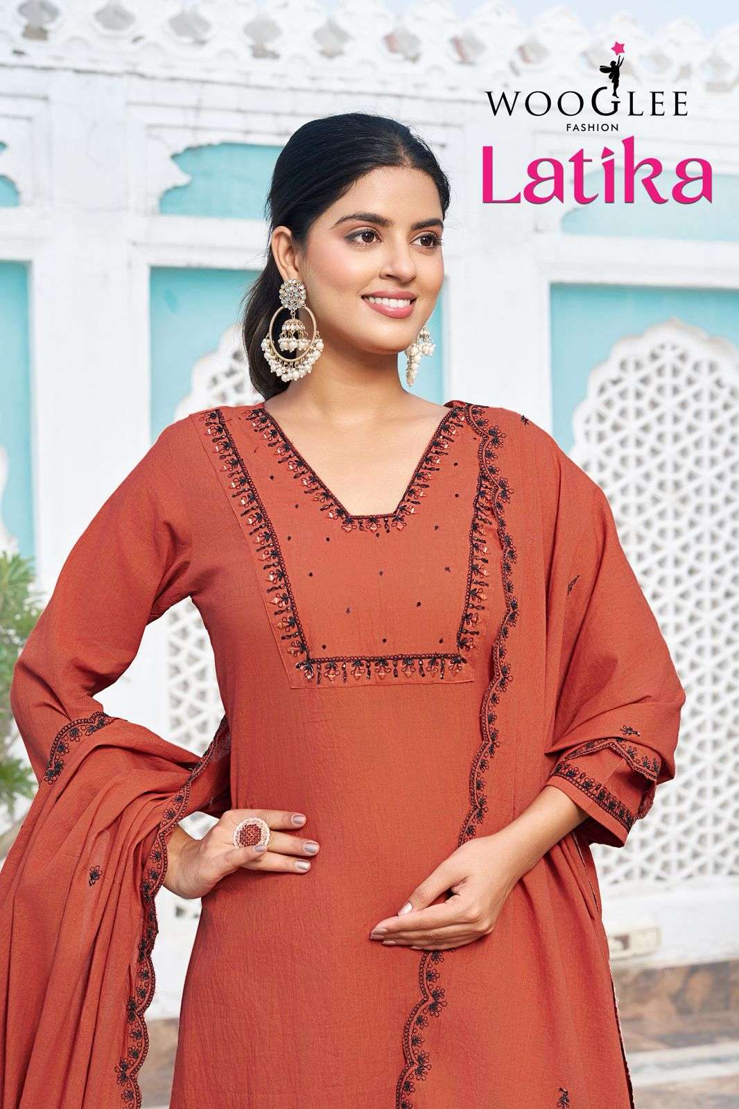 WOOGLEE LATIKA TREND CLASSIC WEAR COTTON DESIGN SUIT LOW RAT...